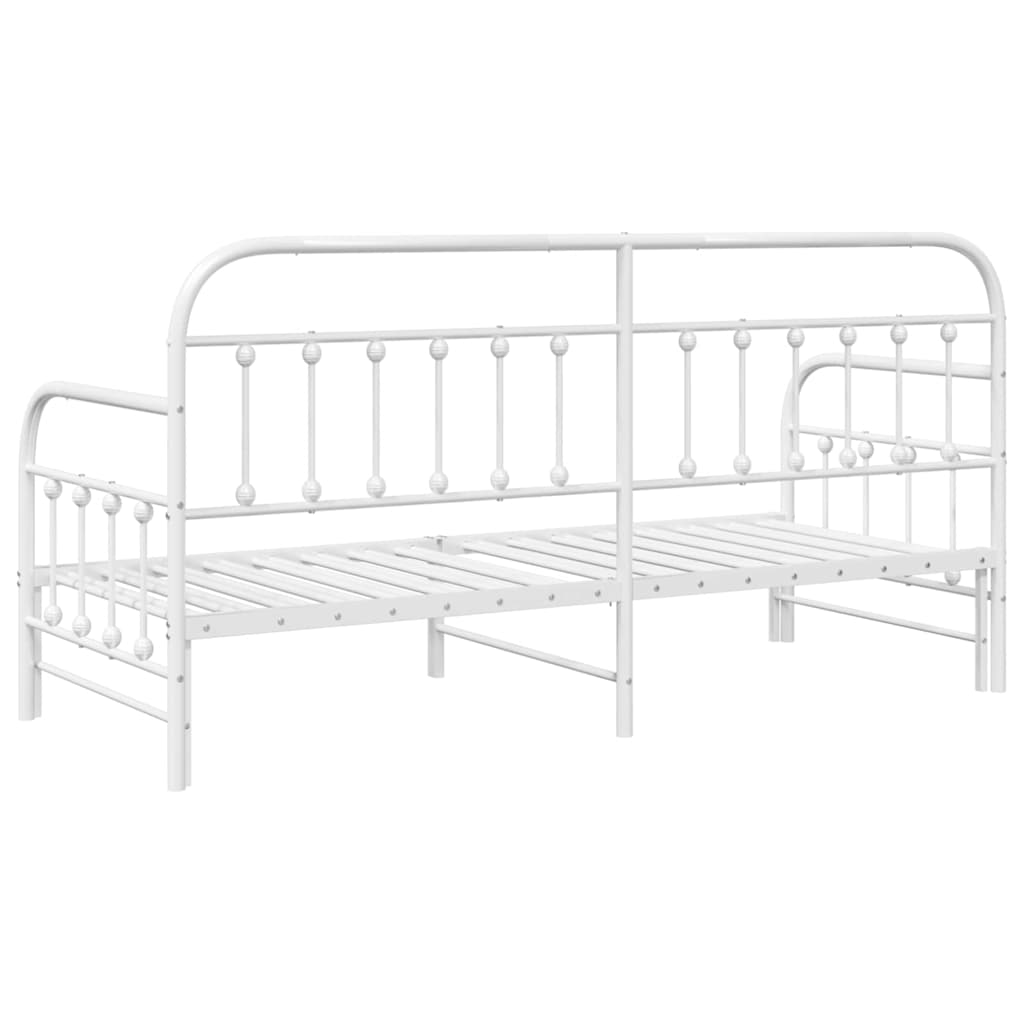 Krevet na kat Bijelo 75 x 190 cm Čelik s prahom premazan