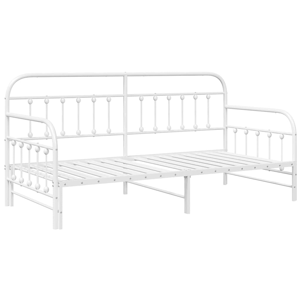 Krevet na kat Bijelo 90 x 190 cm Čelik s prahom premazan
