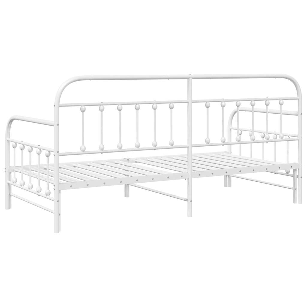 Krevet na kat Bijelo 90 x 200 cm Čelik s prahom premazan