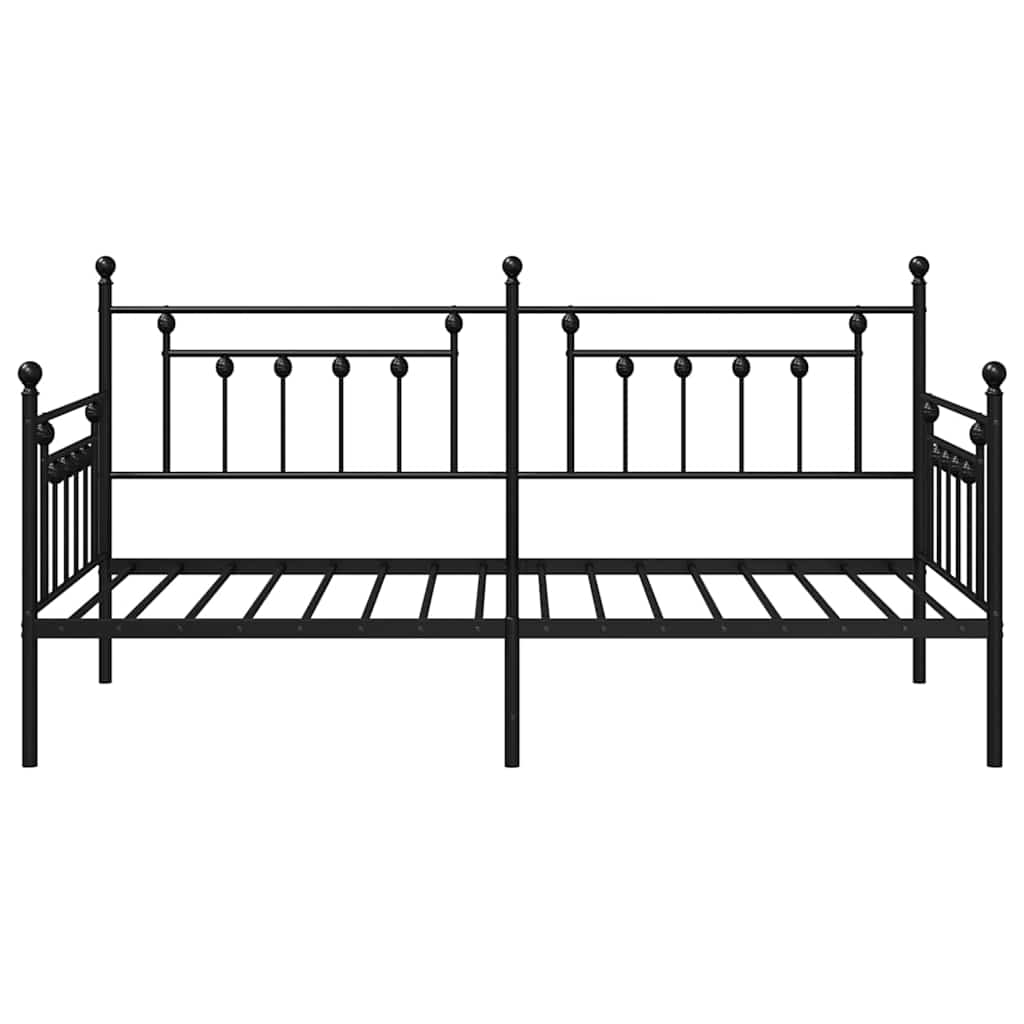 Krevet na kat Crna 107 x 203 cm Čelik