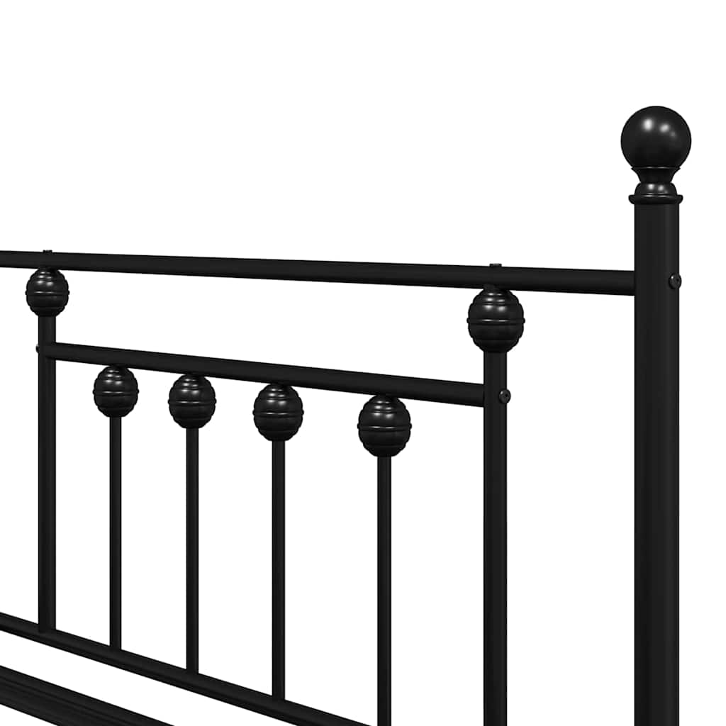 Krevet na kat Crna 107 x 203 cm Čelik