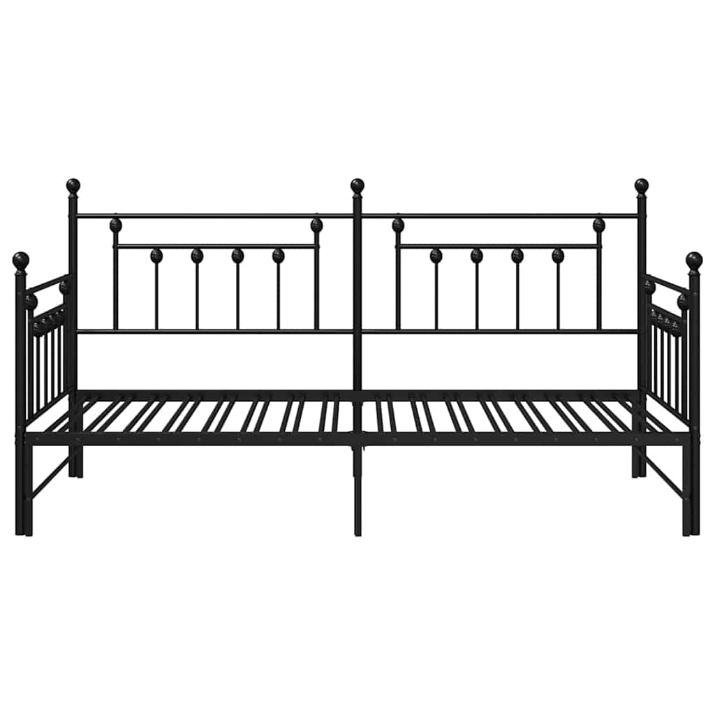Krevet na kat Crna 107 x 203 cm Čelik