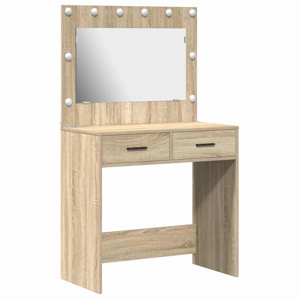 Toaletni stol Sonoma hrast 78,5 x 41 x 135 cm Konstruirano drvo