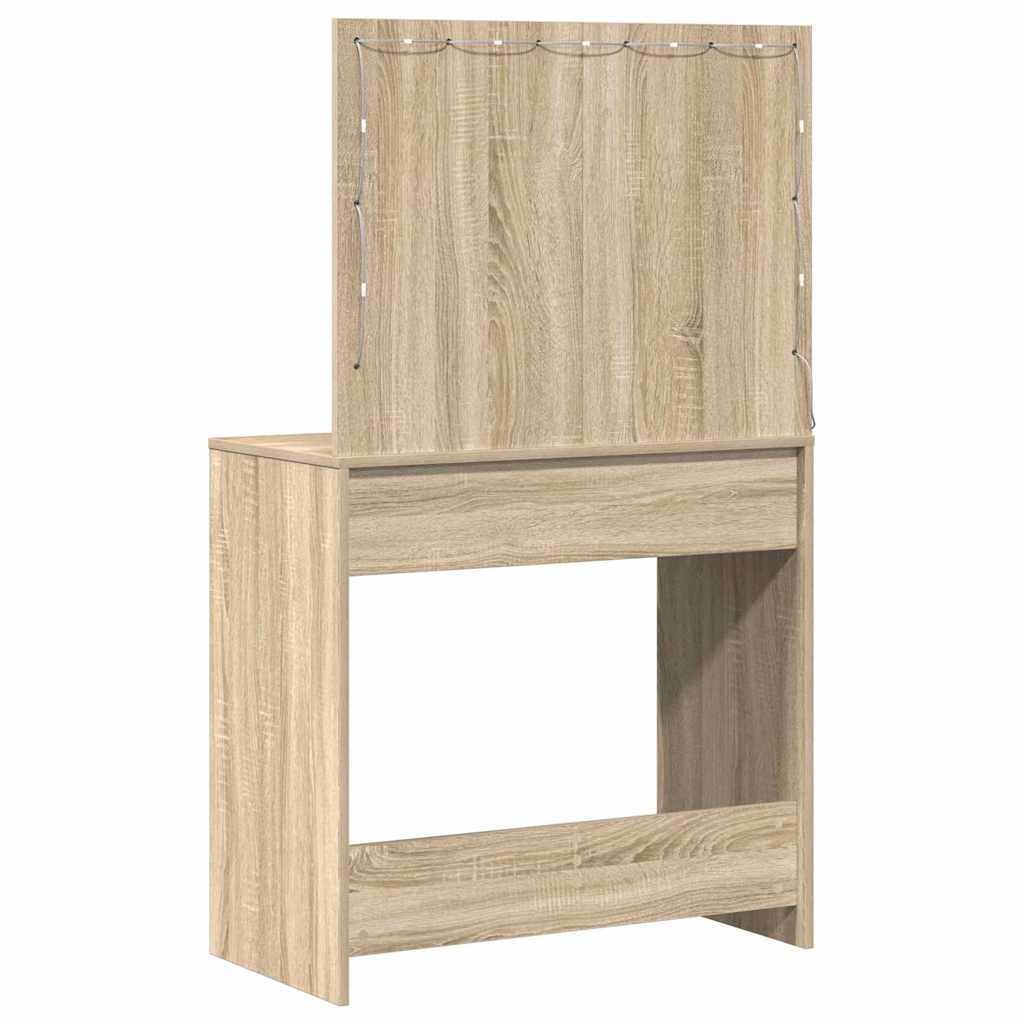 Toaletni stol Sonoma hrast 78,5 x 41 x 135 cm Konstruirano drvo