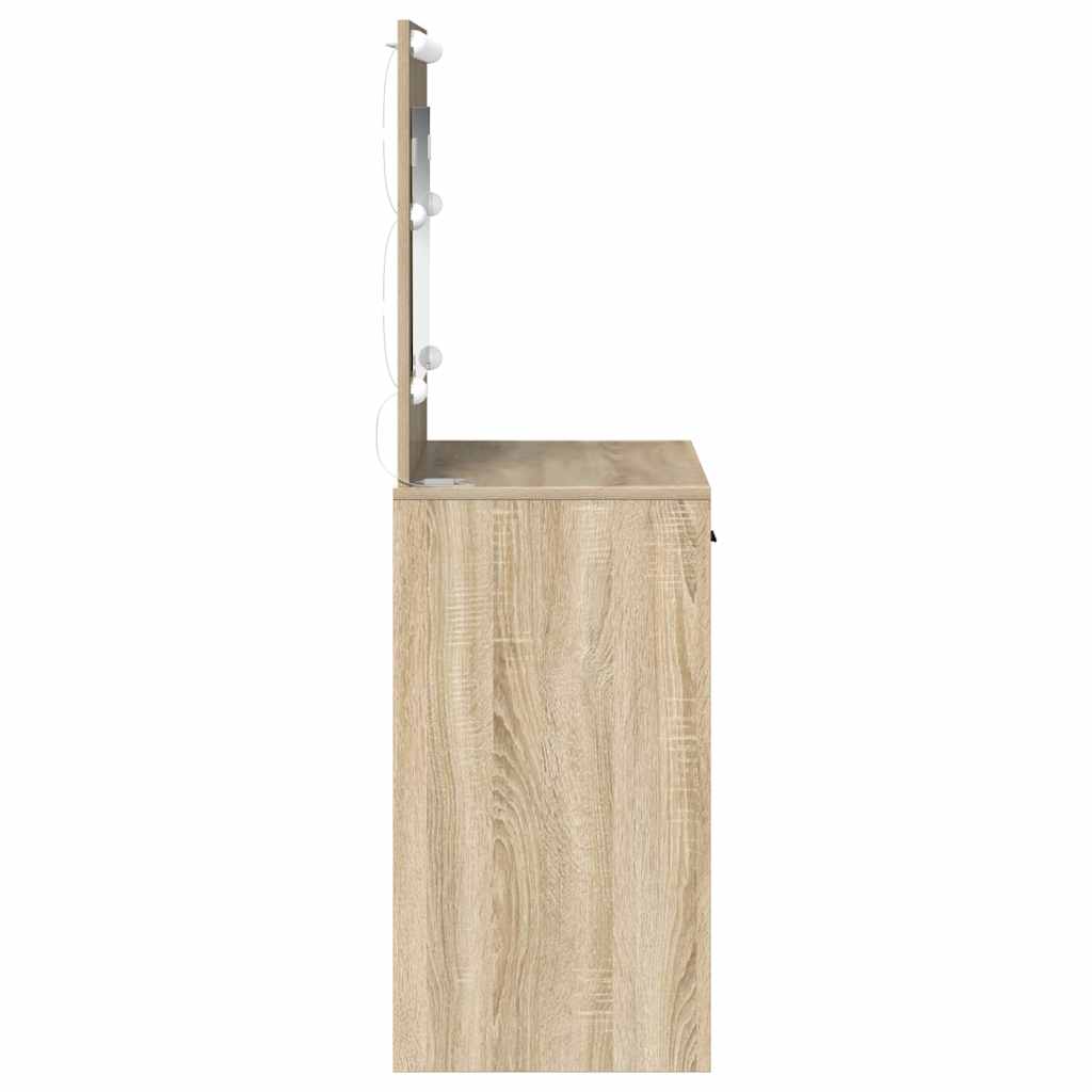 Toaletni stol Sonoma hrast 78,5 x 41 x 135 cm Konstruirano drvo