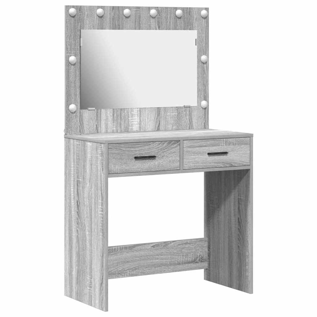 Toaletni stol Siva Sonoma 78,5 x 41 x 135 cm Konstruirano drvo