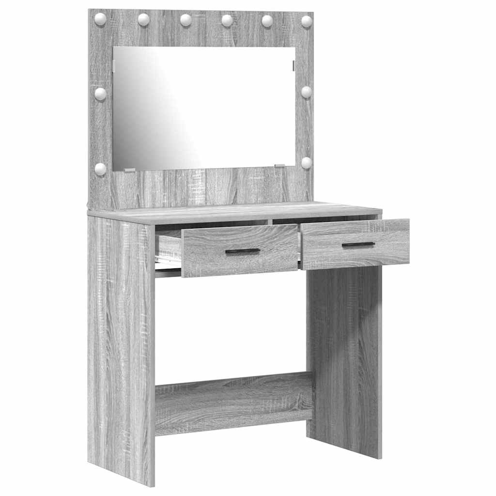 Toaletni stol Siva Sonoma 78,5 x 41 x 135 cm Konstruirano drvo
