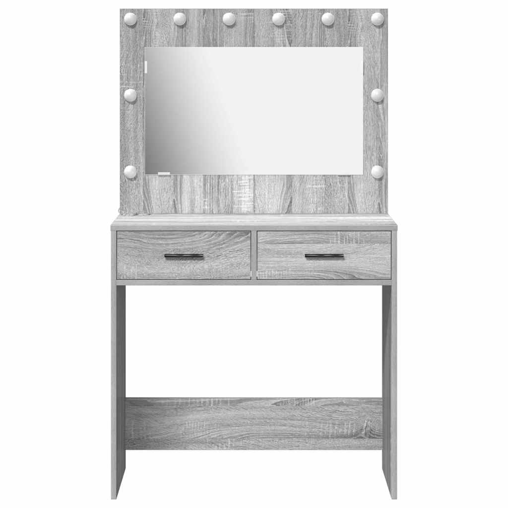 Toaletni stol Siva Sonoma 78,5 x 41 x 135 cm Konstruirano drvo