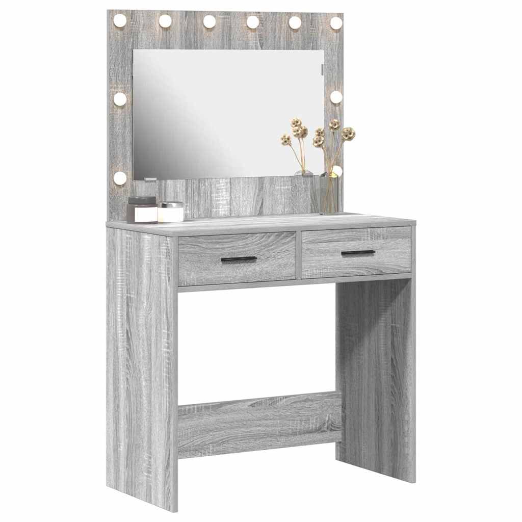 Toaletni stol Siva Sonoma 78,5 x 41 x 135 cm Konstruirano drvo