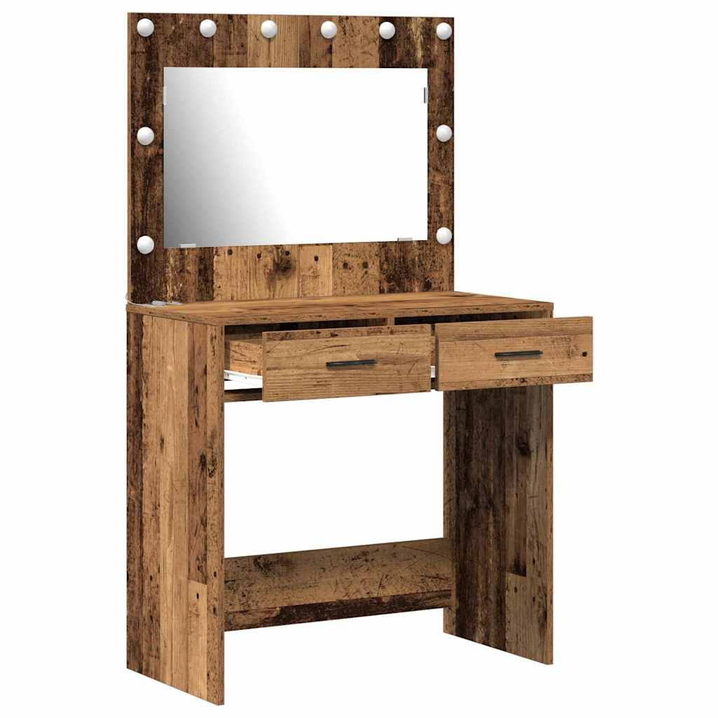 Toaletni stol Staro drvo 78,5 x 41 x 135 cm Konstruirano drvo