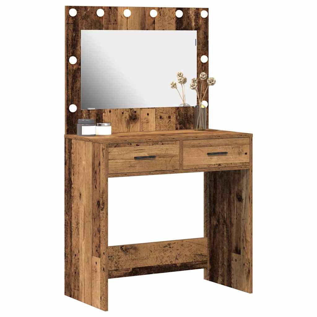 Toaletni stol Staro drvo 78,5 x 41 x 135 cm Konstruirano drvo