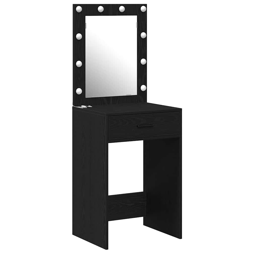 Toaletni stol Crni hrast 50 x 41 x 135 cm Konstruirano drvo