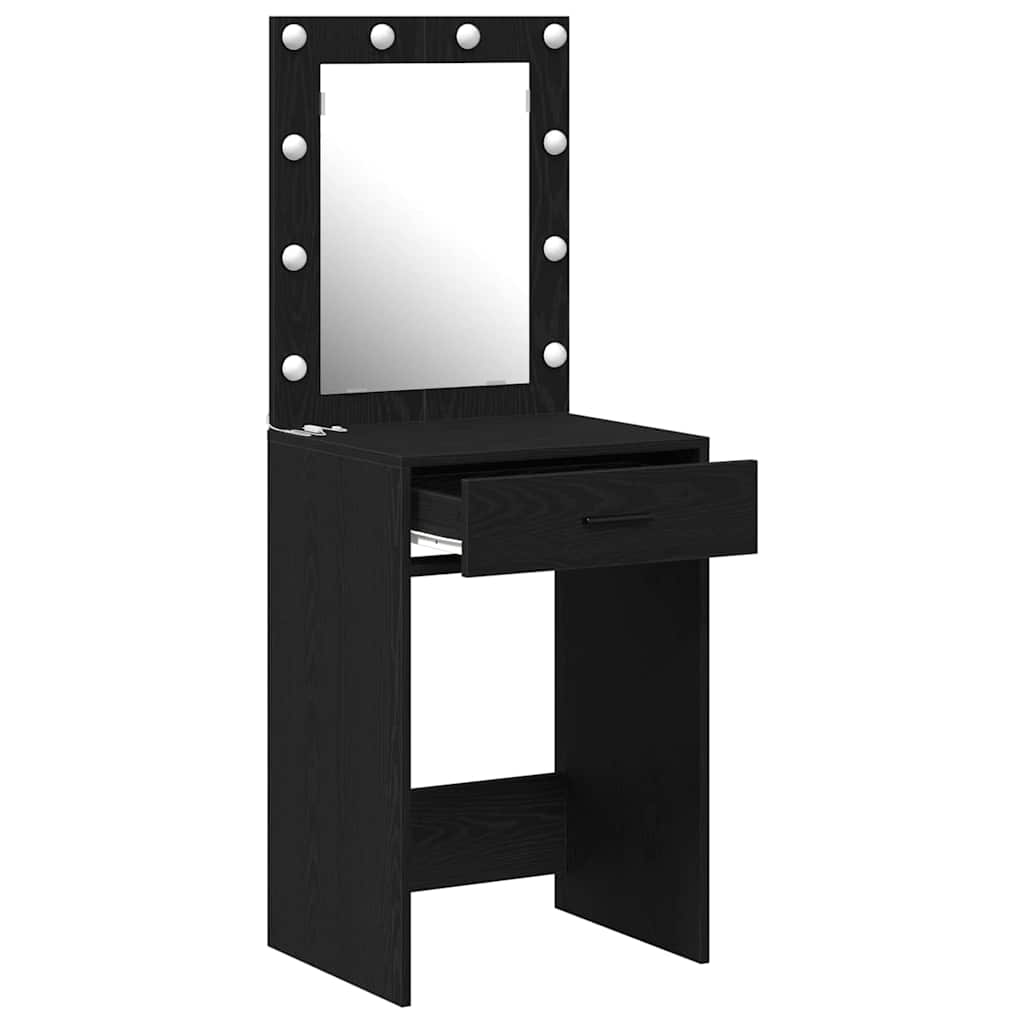 Toaletni stol Crni hrast 50 x 41 x 135 cm Konstruirano drvo