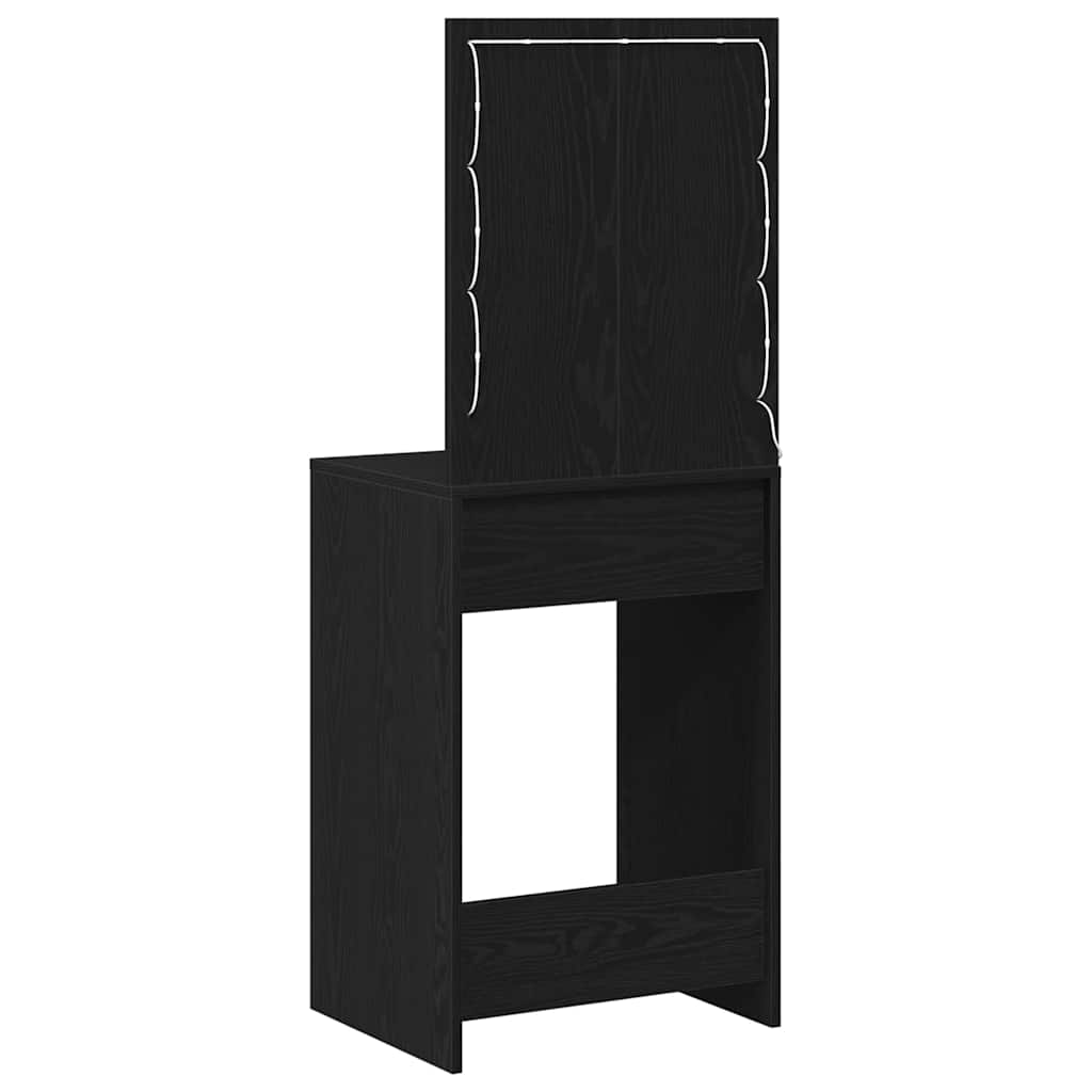 Toaletni stol Crni hrast 50 x 41 x 135 cm Konstruirano drvo