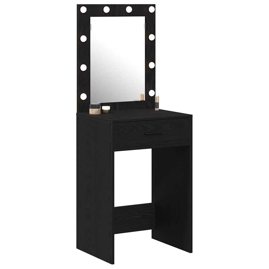 Toaletni stol Crni hrast 50 x 41 x 135 cm Konstruirano drvo