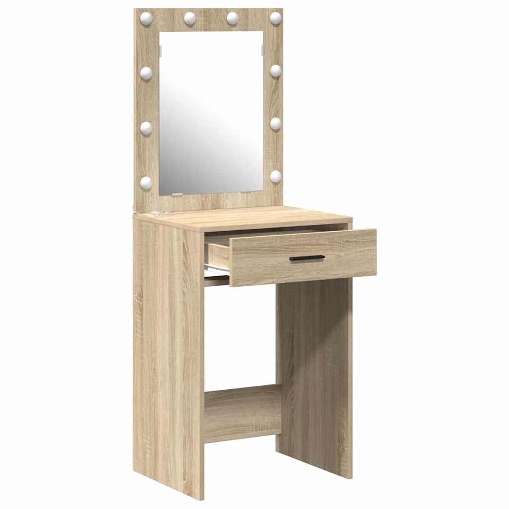 Toaletni stol Sonoma hrast 50 x 41 x 135 cm Konstruirano drvo
