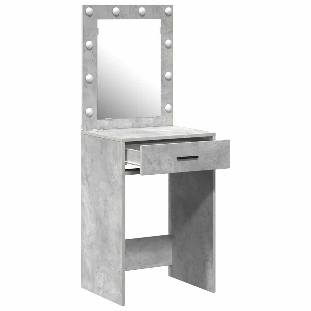 Toaletni stol Betonski sivi 50 x 41 x 135 cm Konstruirano drvo