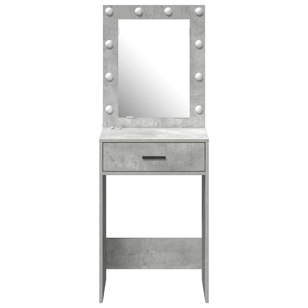 Toaletni stol Betonski sivi 50 x 41 x 135 cm Konstruirano drvo