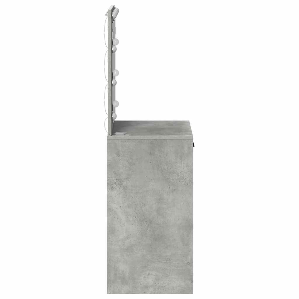 Toaletni stol Betonski sivi 50 x 41 x 135 cm Konstruirano drvo