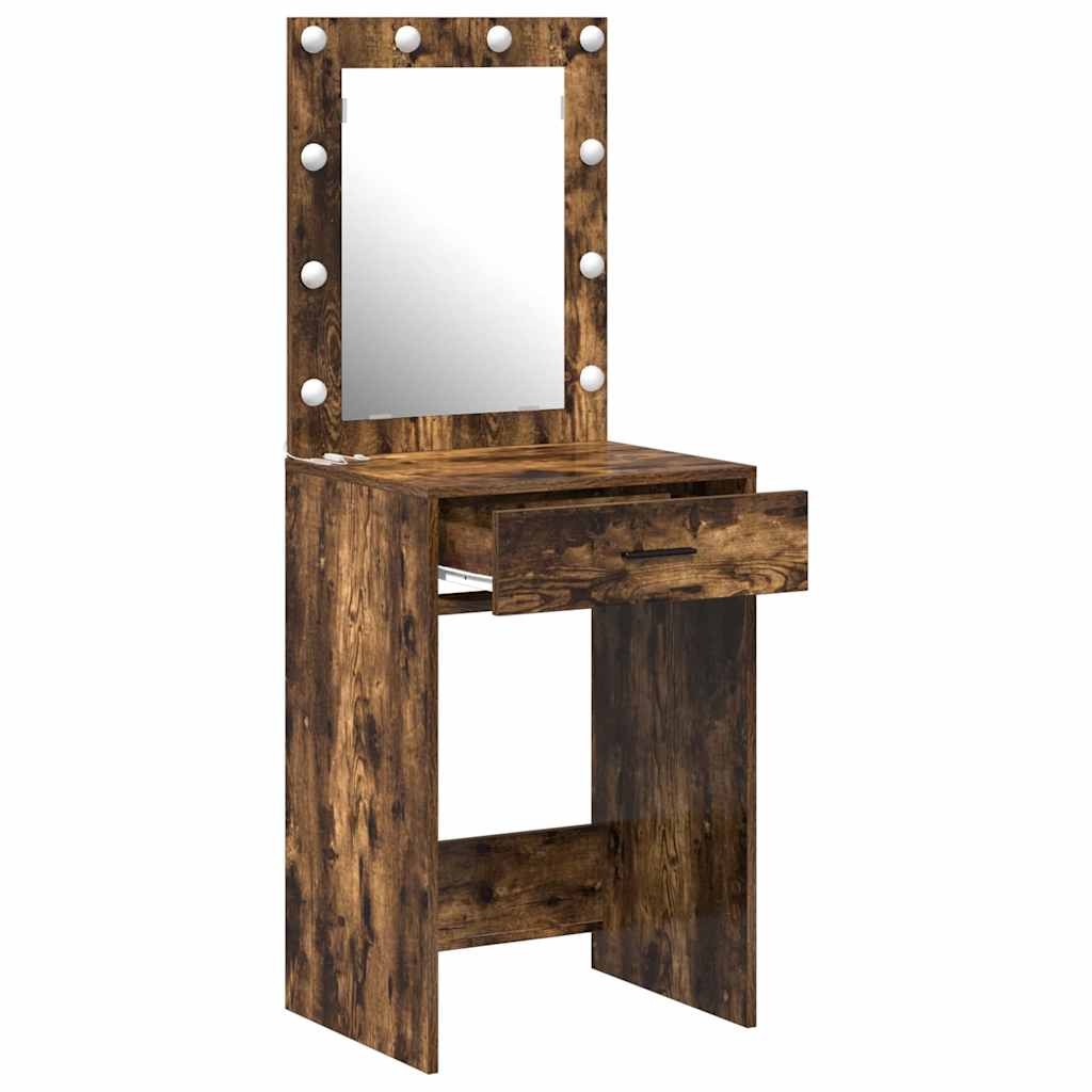 Toaletni stol Dimljeni hrast 50 x 41 x 135 cm Konstruirano drvo
