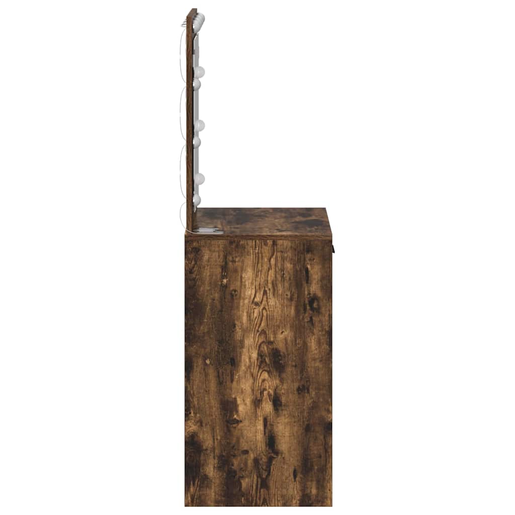 Toaletni stol Dimljeni hrast 50 x 41 x 135 cm Konstruirano drvo