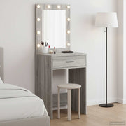 Toaletni stol Siva Sonoma 50 x 41 x 135 cm Konstruirano drvo