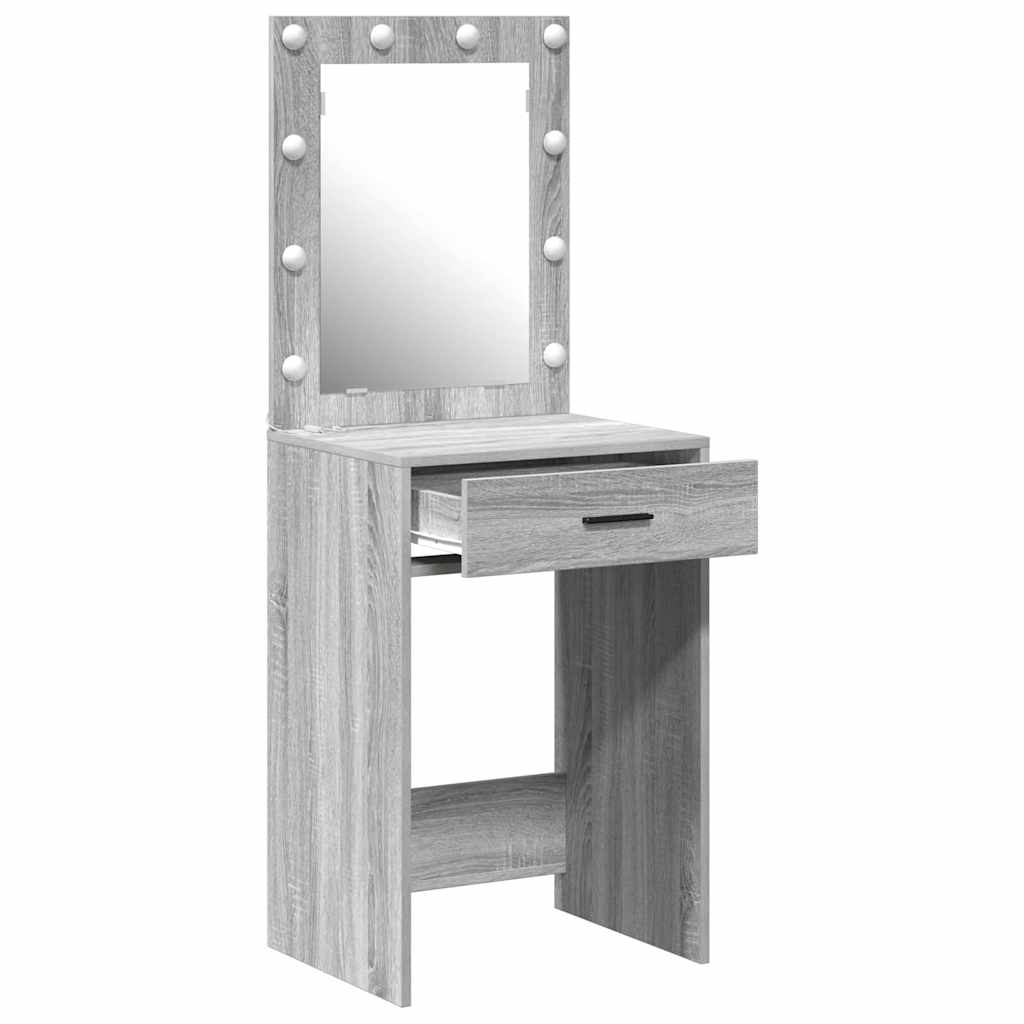 Toaletni stol Siva Sonoma 50 x 41 x 135 cm Konstruirano drvo