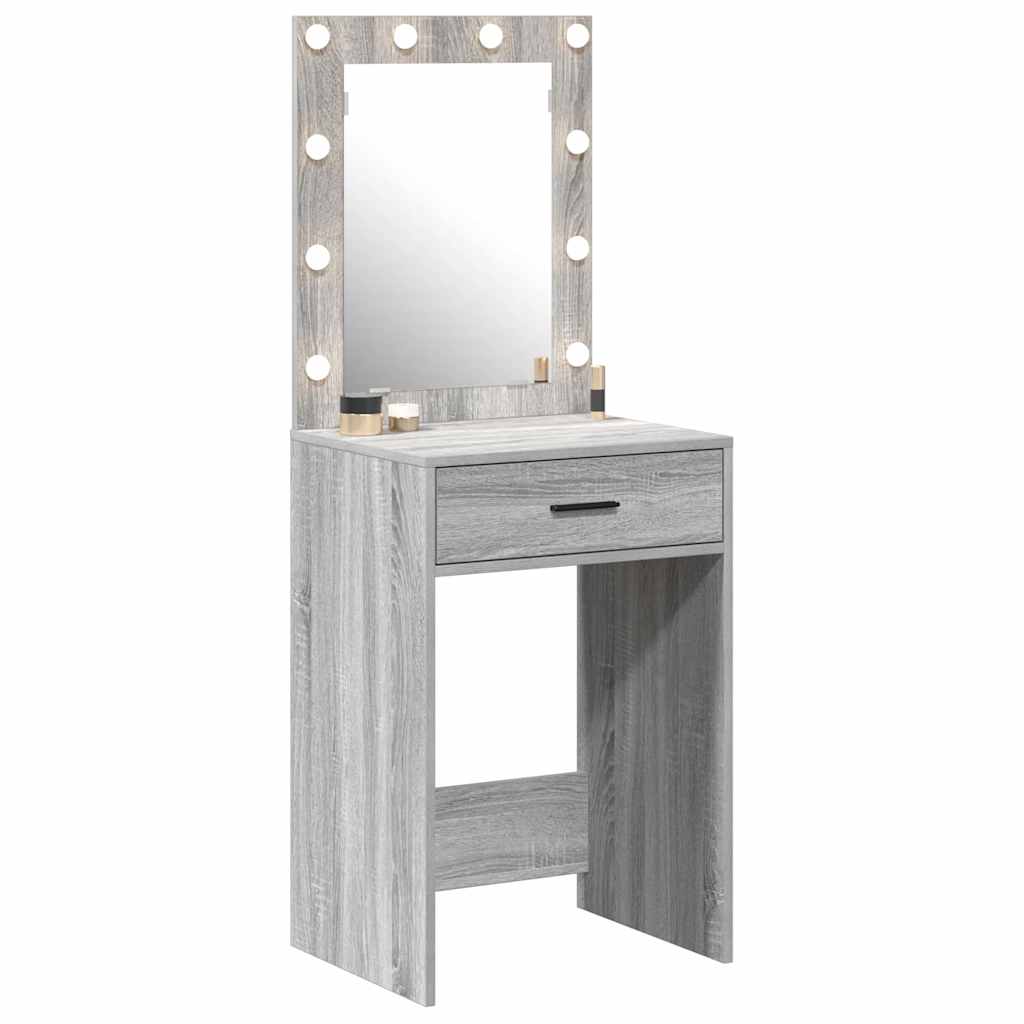 Toaletni stol Siva Sonoma 50 x 41 x 135 cm Konstruirano drvo