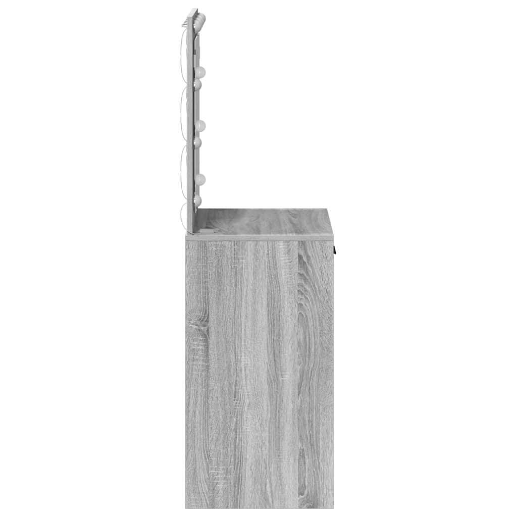Toaletni stol Siva Sonoma 50 x 41 x 135 cm Konstruirano drvo