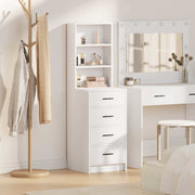 Highboard s ladicama Bijelo 40 x 41 x 135 cm Konstruirano drvo