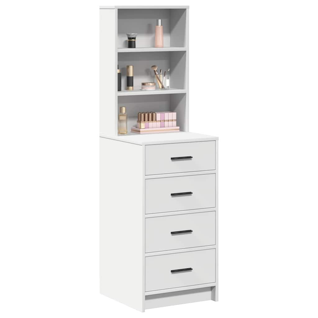 Highboard s ladicama Bijelo 40 x 41 x 135 cm Konstruirano drvo