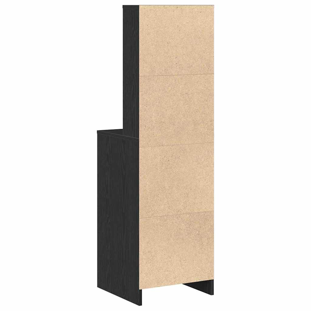 Highboard Crni hrast 40 x 41 x 135 cm Konstruirano drvo