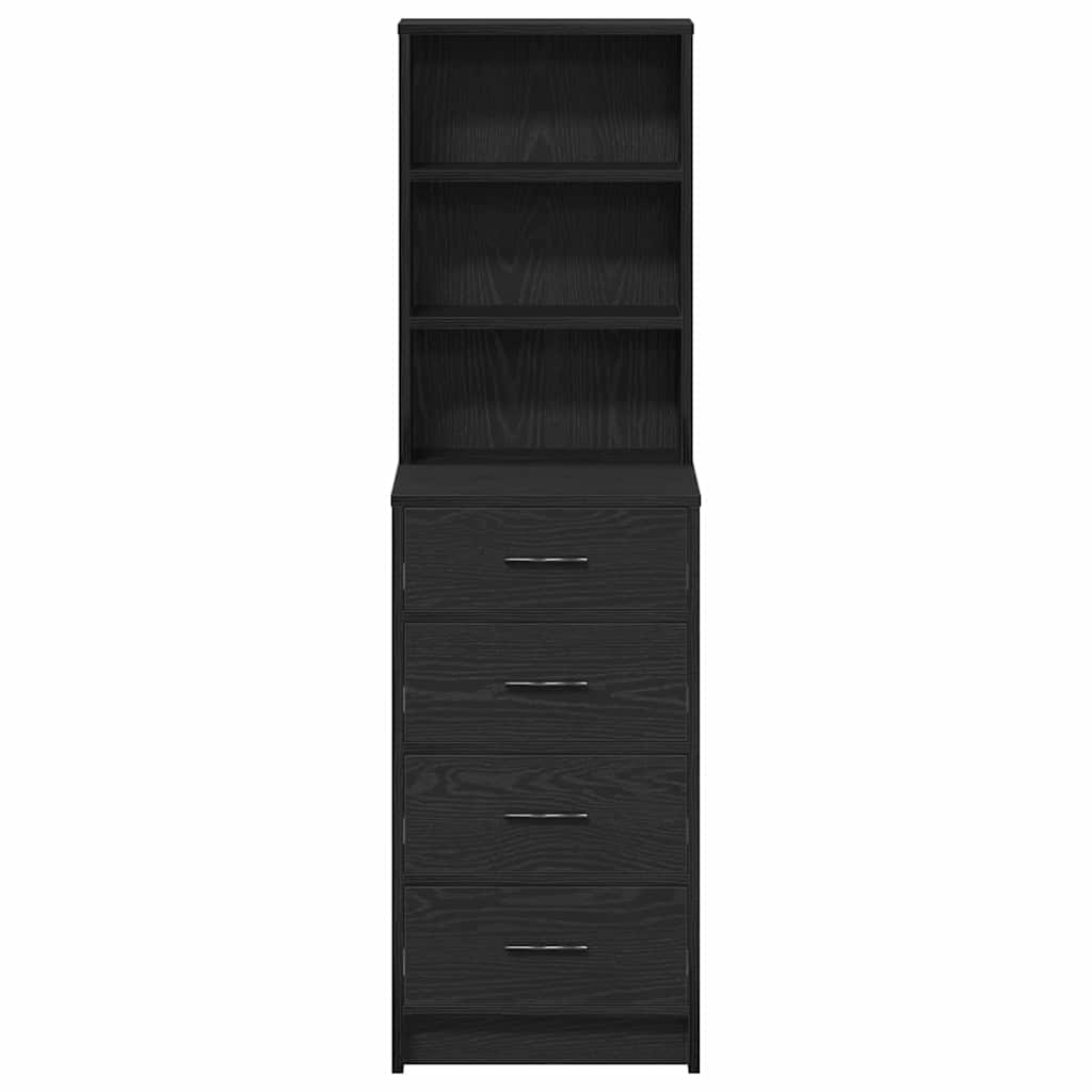 Highboard Crni hrast 40 x 41 x 135 cm Konstruirano drvo