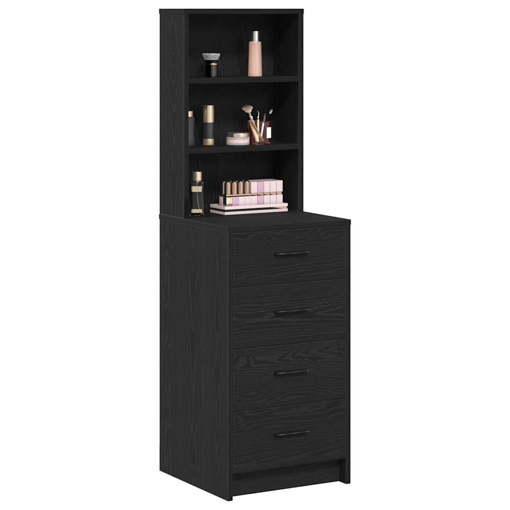 Highboard Crni hrast 40 x 41 x 135 cm Konstruirano drvo