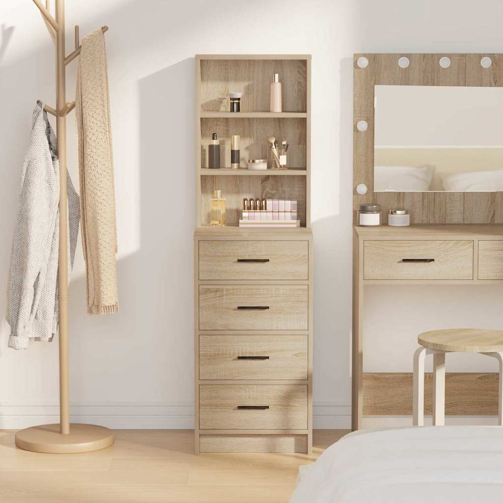 Highboard sonoma hrast 40 x 41 x 135 cm Konstruirano drvo