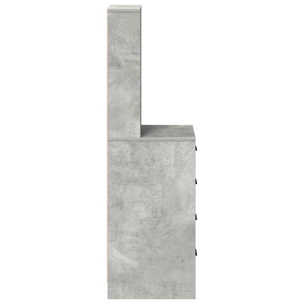 Highboard Beton siva 40 x 41 x 135 cm Konstruirano drvo