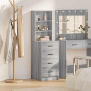 Highboard Sivi hrast sonoma 40 x 41 x 135 cm Konstruirano drvo
