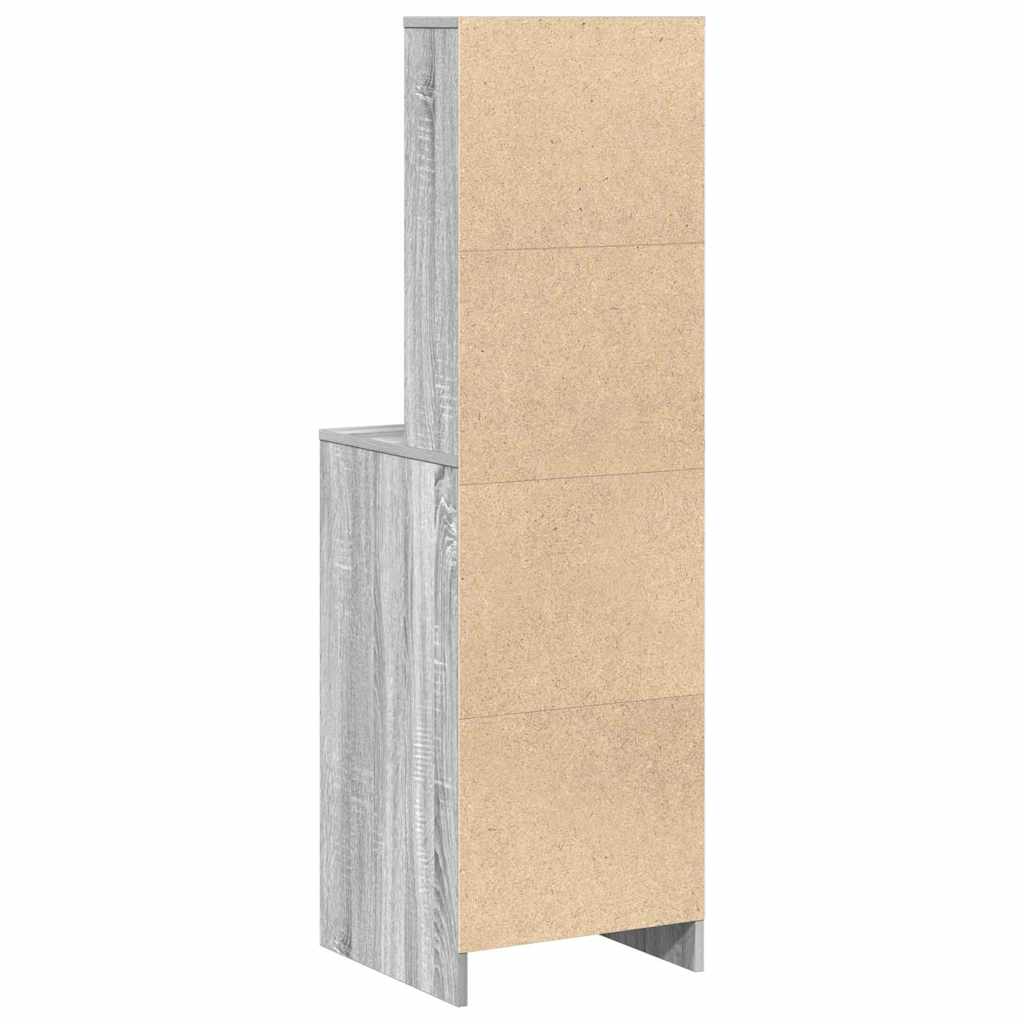 Highboard Sivi hrast sonoma 40 x 41 x 135 cm Konstruirano drvo