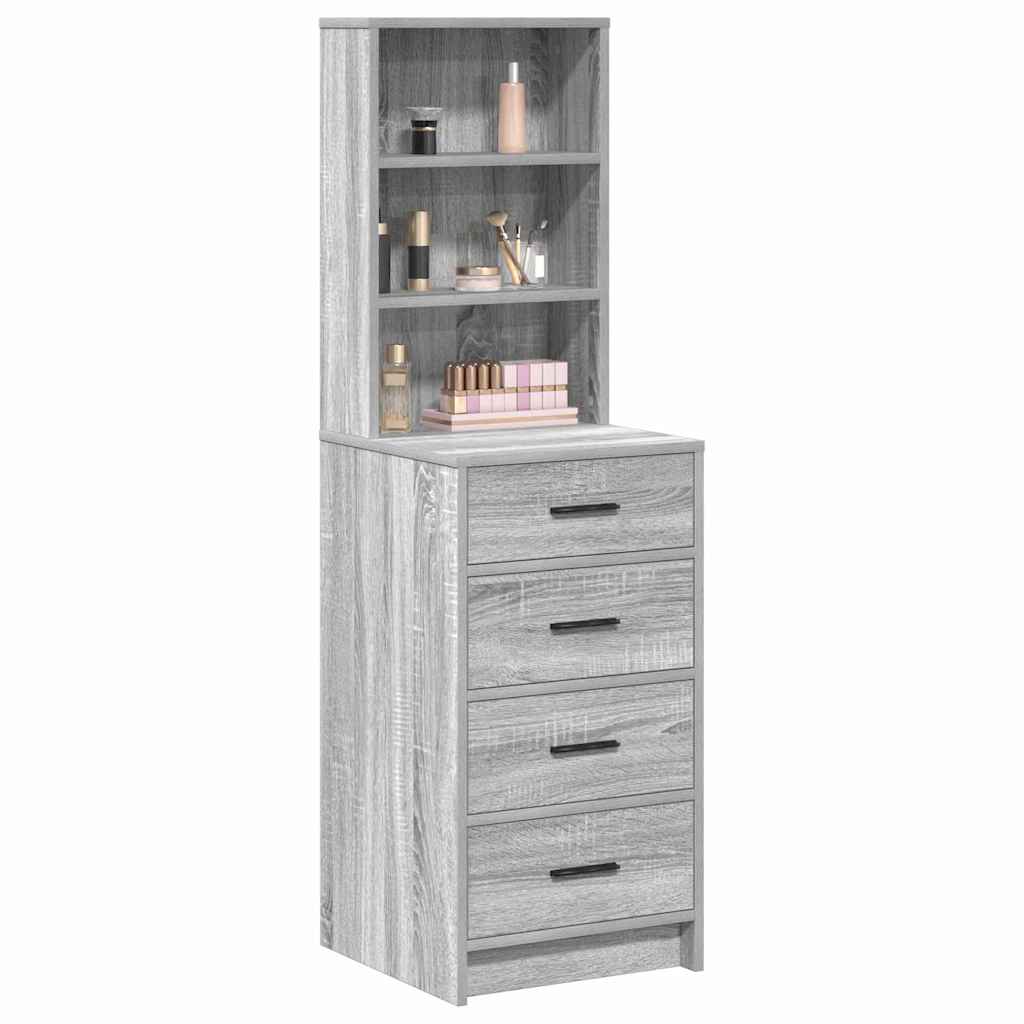 Highboard Sivi hrast sonoma 40 x 41 x 135 cm Konstruirano drvo