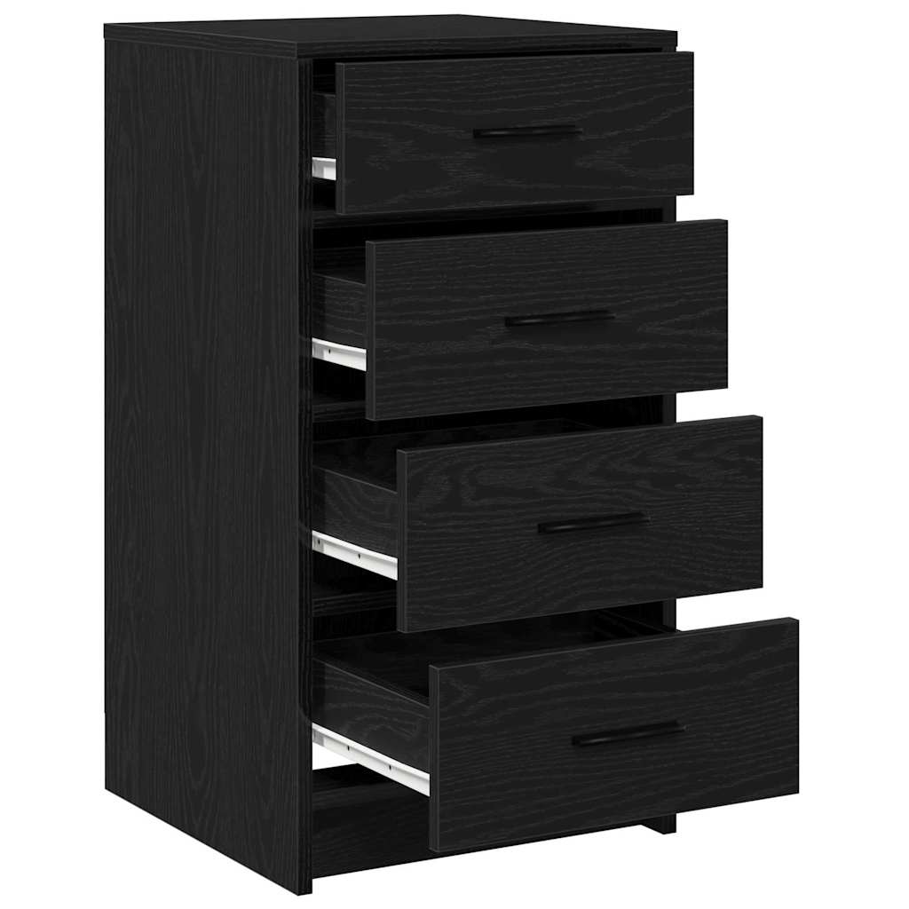 Kreveta s ladicama Crni hrast 40 x 41 x 75 cm Konstruirano drvo
