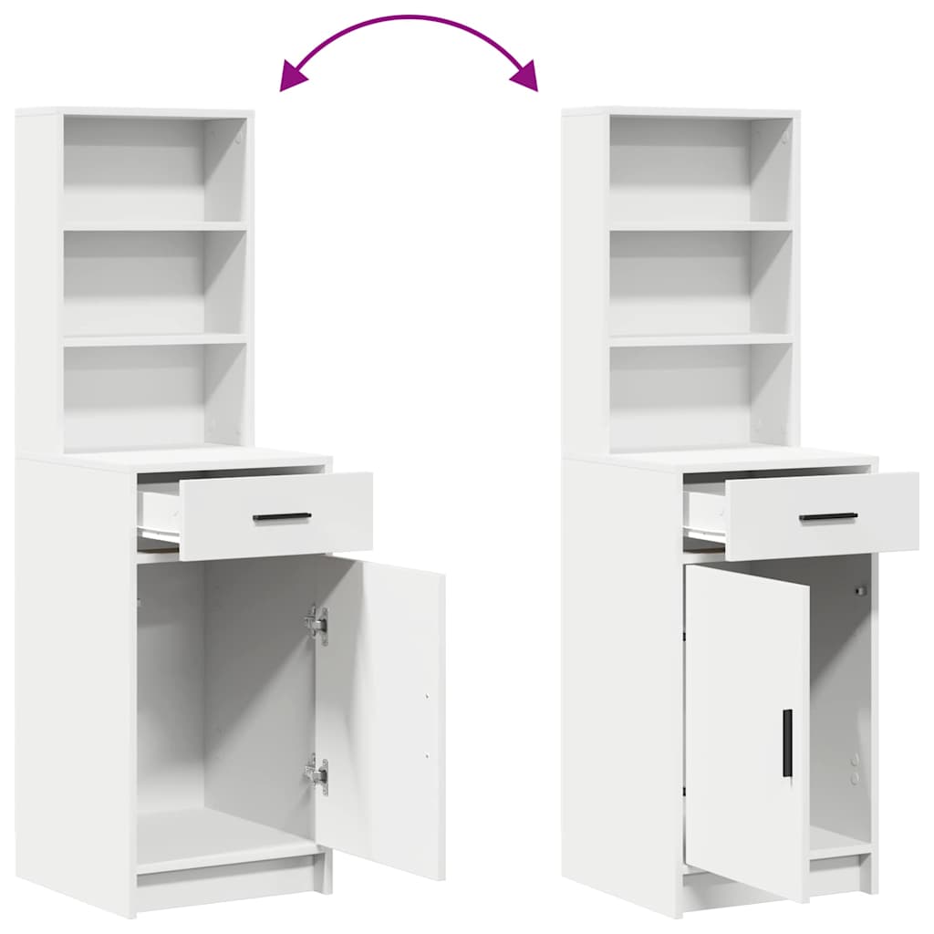 Highboard Bijelo 40 x 40,5 x 135 cm Konstruirano drvo