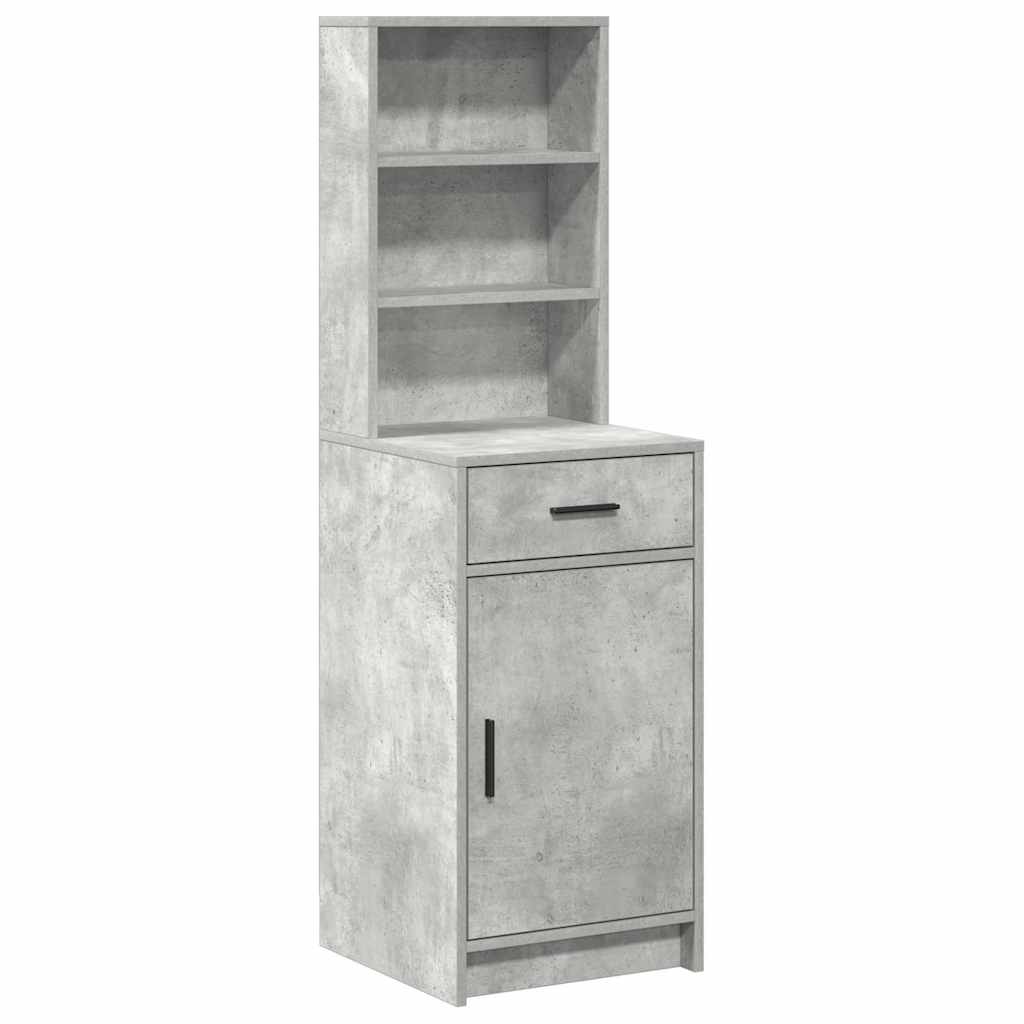 Highboard Betonski sivi 40 x 40,5 x 135 cm Konstruirano drvo