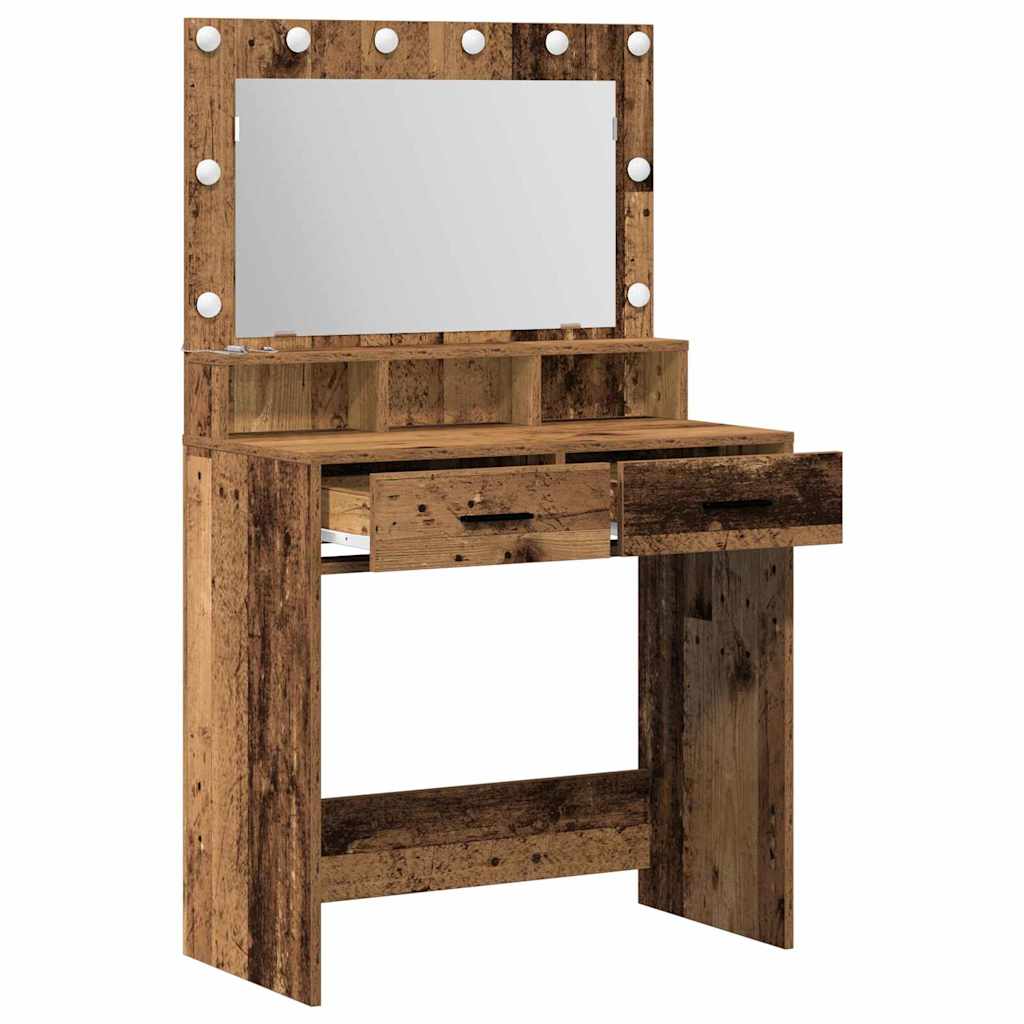 Toaletni stol Staro drvo 79 x 41 x 135 cm Konstruirano drvo