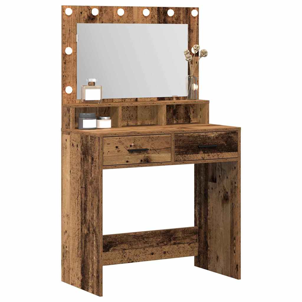Toaletni stol Staro drvo 79 x 41 x 135 cm Konstruirano drvo