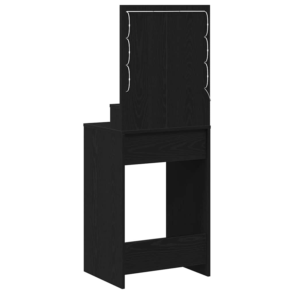 Toaletni stol Crni hrast 50 x 41 x 135 cm Konstruirano drvo