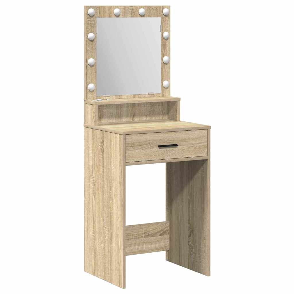 Toaletni stol Sonoma hrast 50 x 41 x 135 cm Konstruirano drvo