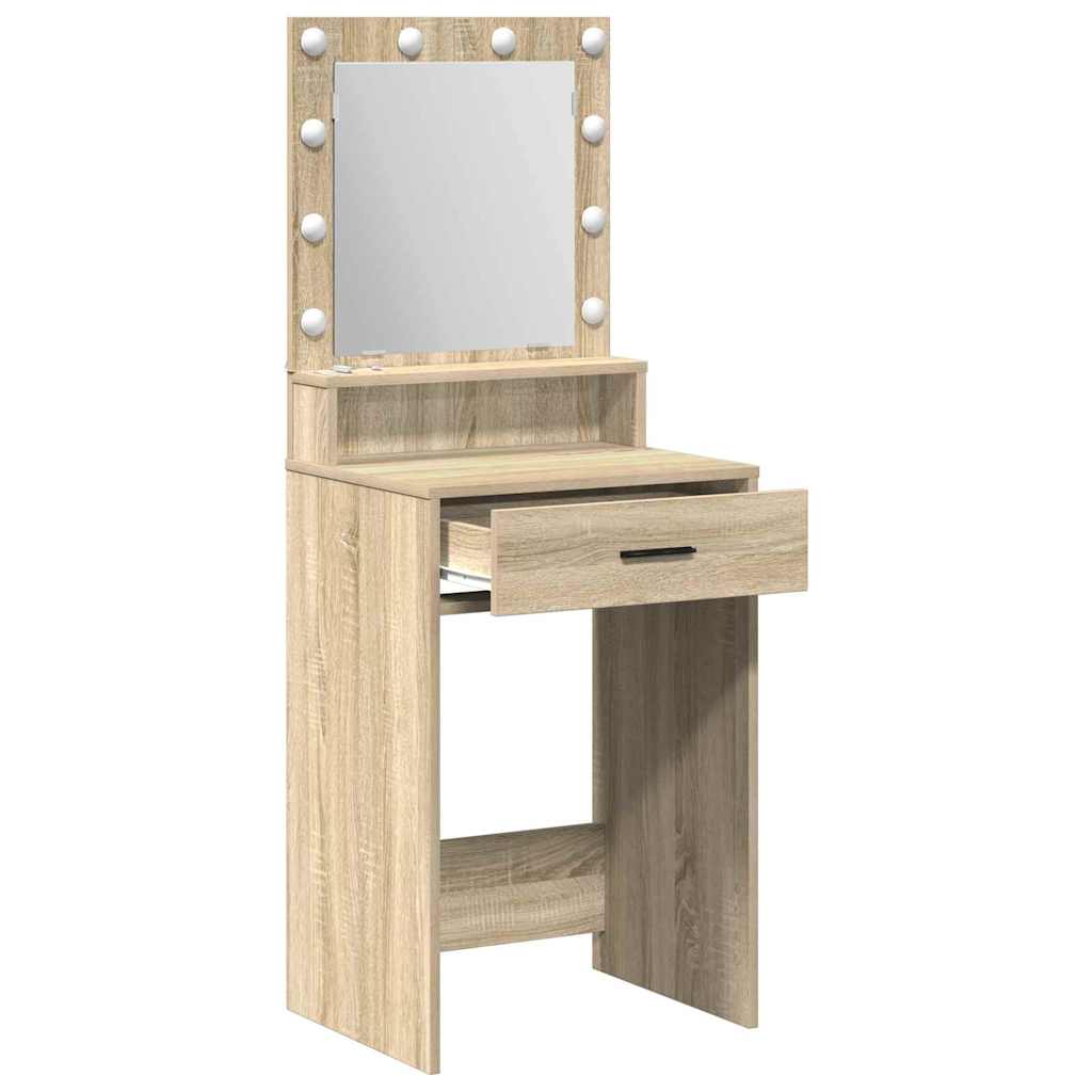 Toaletni stol Sonoma hrast 50 x 41 x 135 cm Konstruirano drvo