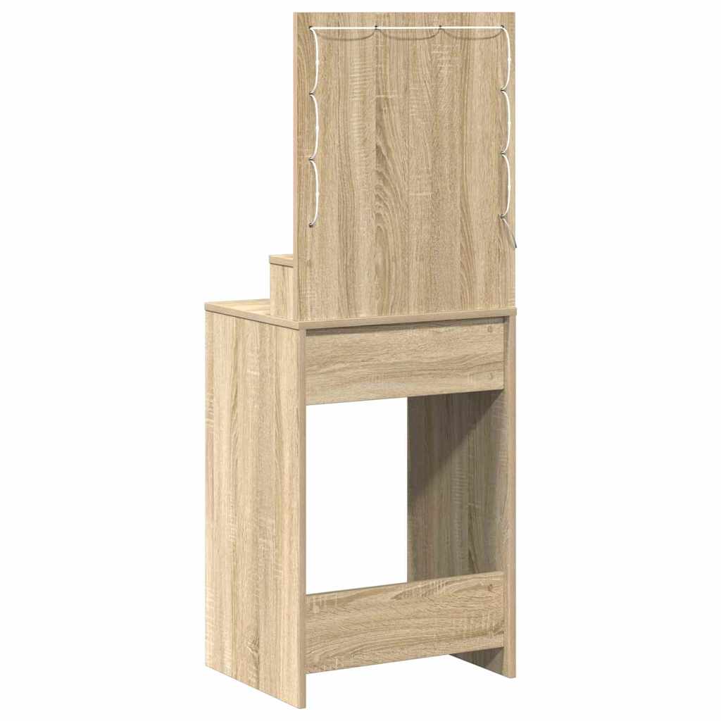 Toaletni stol Sonoma hrast 50 x 41 x 135 cm Konstruirano drvo