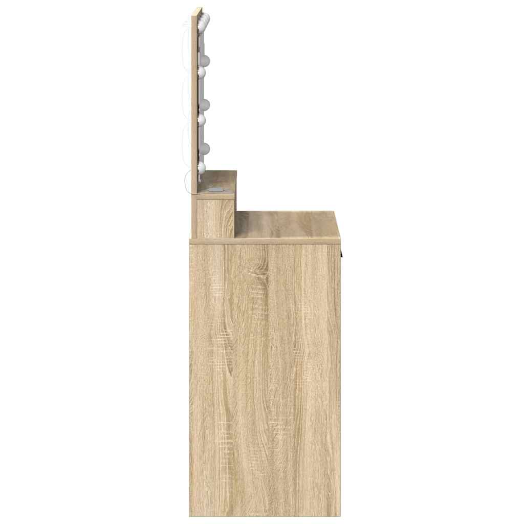 Toaletni stol Sonoma hrast 50 x 41 x 135 cm Konstruirano drvo