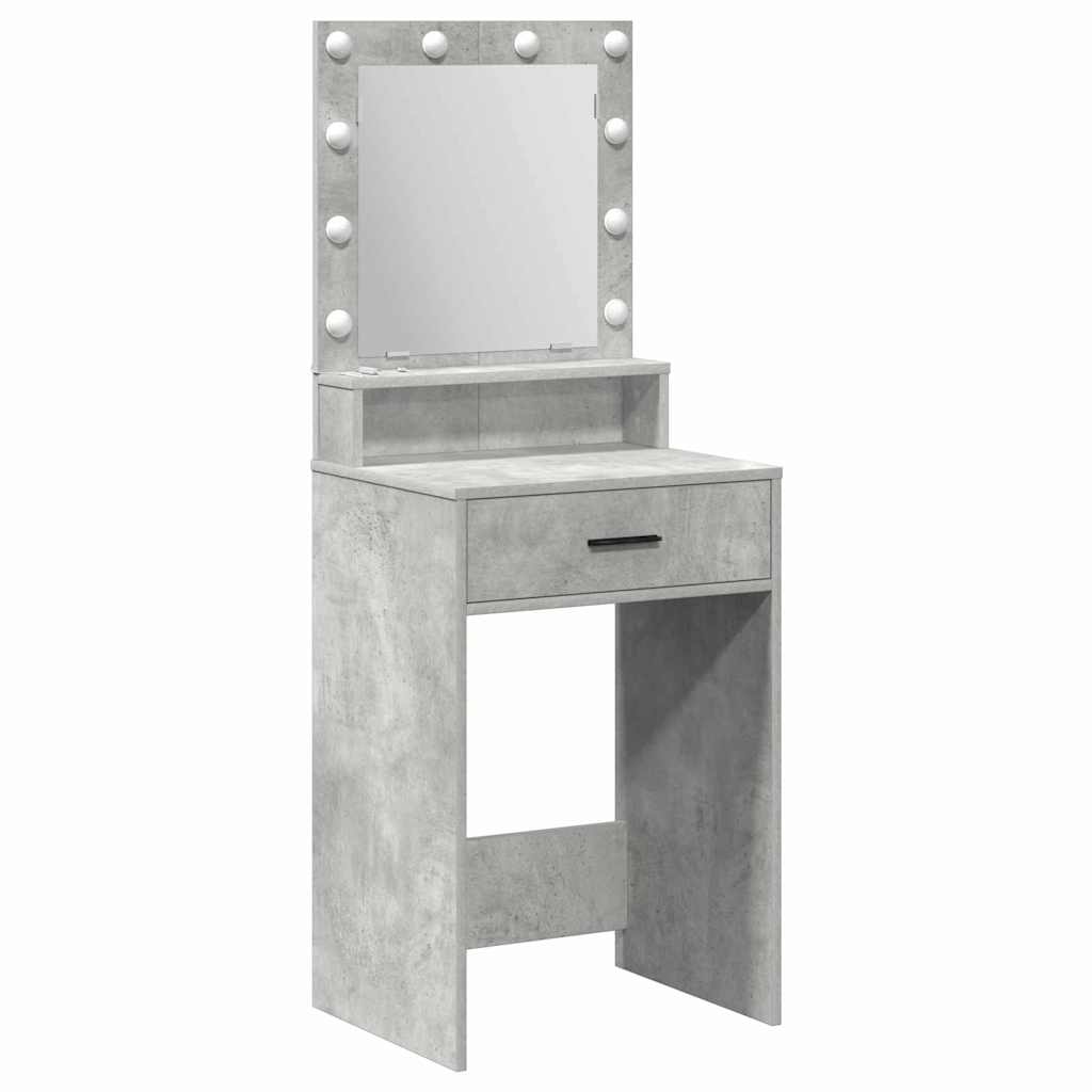 Toaletni stol Betonski sivi 50 x 41 x 135 cm Konstruirano drvo